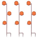 GoSports Outdoors High Caliber Tri-Tower Steel Clay Pigeon Holder - 3 Pack, Shooting Practice Clay Target Stands