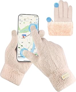Sponsored You’re seeing this ad based on the product’s relevance to your search query.Learn more about this advertisement SUTIYO Women's Winter Gloves with Fleece Lining Touchscreen Gloves Wool Gloves Knitted Gloves Thermal Gloves Warm Thick Windproof Gloves Outdoor