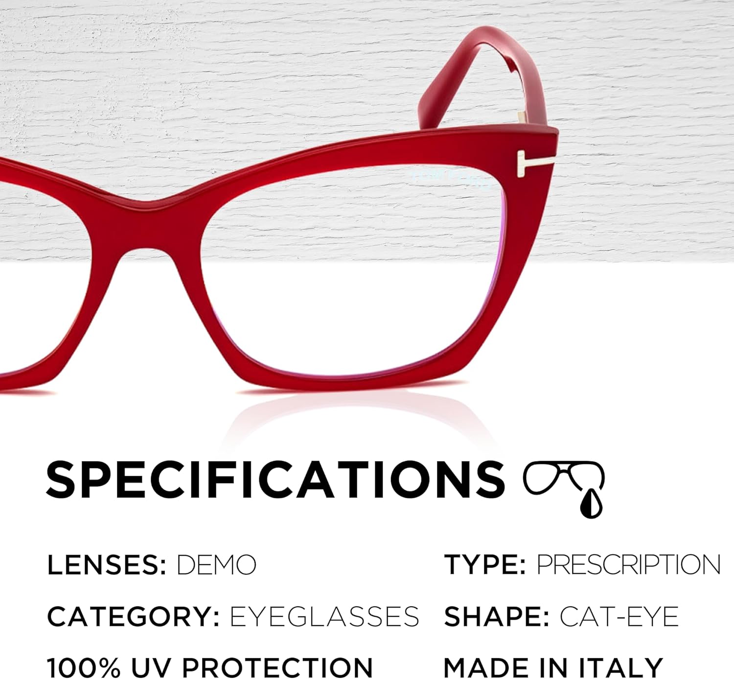 Tom Ford FT5709-B Cat Shape Eyeglass Frame With Luxury Eyewear Kit - Image 4