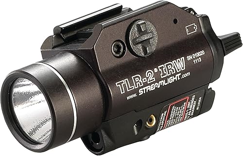 Streamlight 69165 TLR-2 IRW 300-Lumen Strobing Rail Montada Luz Táctica con Láser IR, Negro