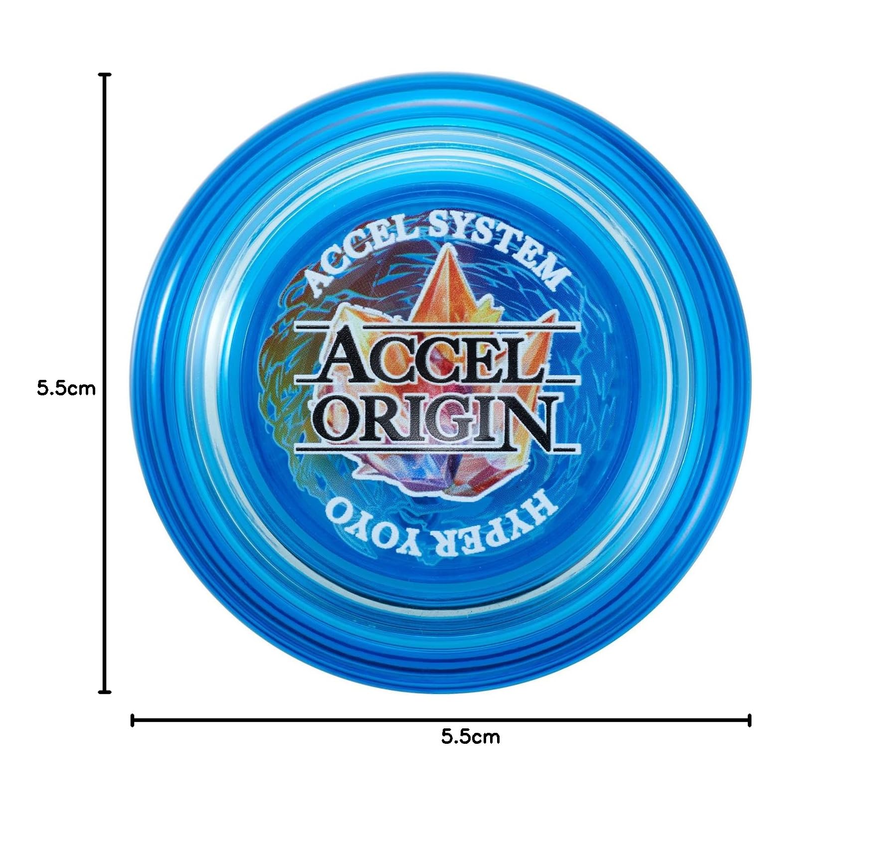Bandai 60003 Accel Hyper Yoyó Blue, gra zręcznościowa, optymalna gra Yoyo dla 8-latków, z systemem Accel, przetestuj wszystkie sztuczki w prosty i szybki sposób