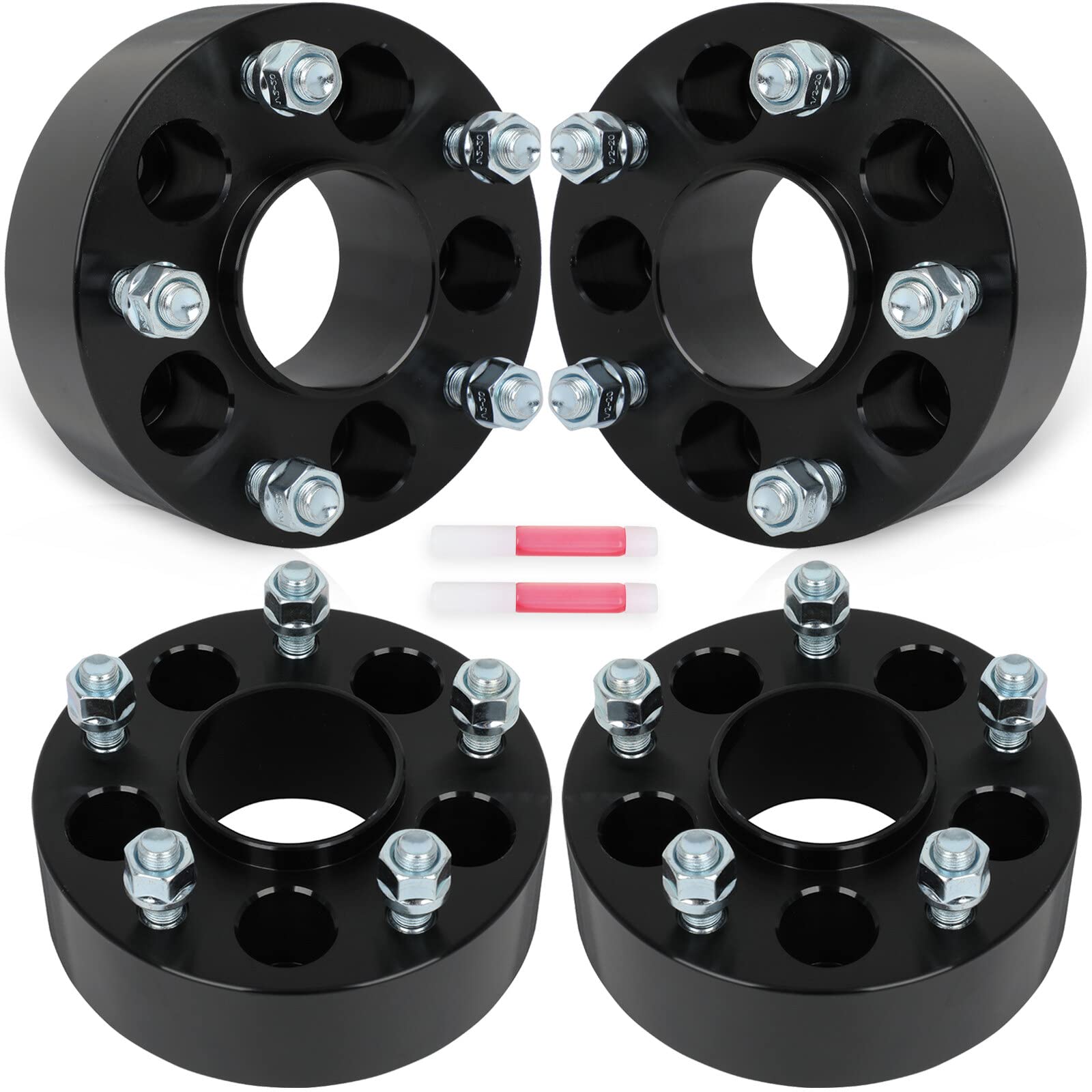 SCITOO 4Pcs 5x4.5 to 5x5 Wheel Adapters 2 inch Bore 71.5mm Studs 1/2" 5 Lug Wheel Spacers Fit for Jeep Liberty 2002-2012,for Dodge Nitro 2007-2011