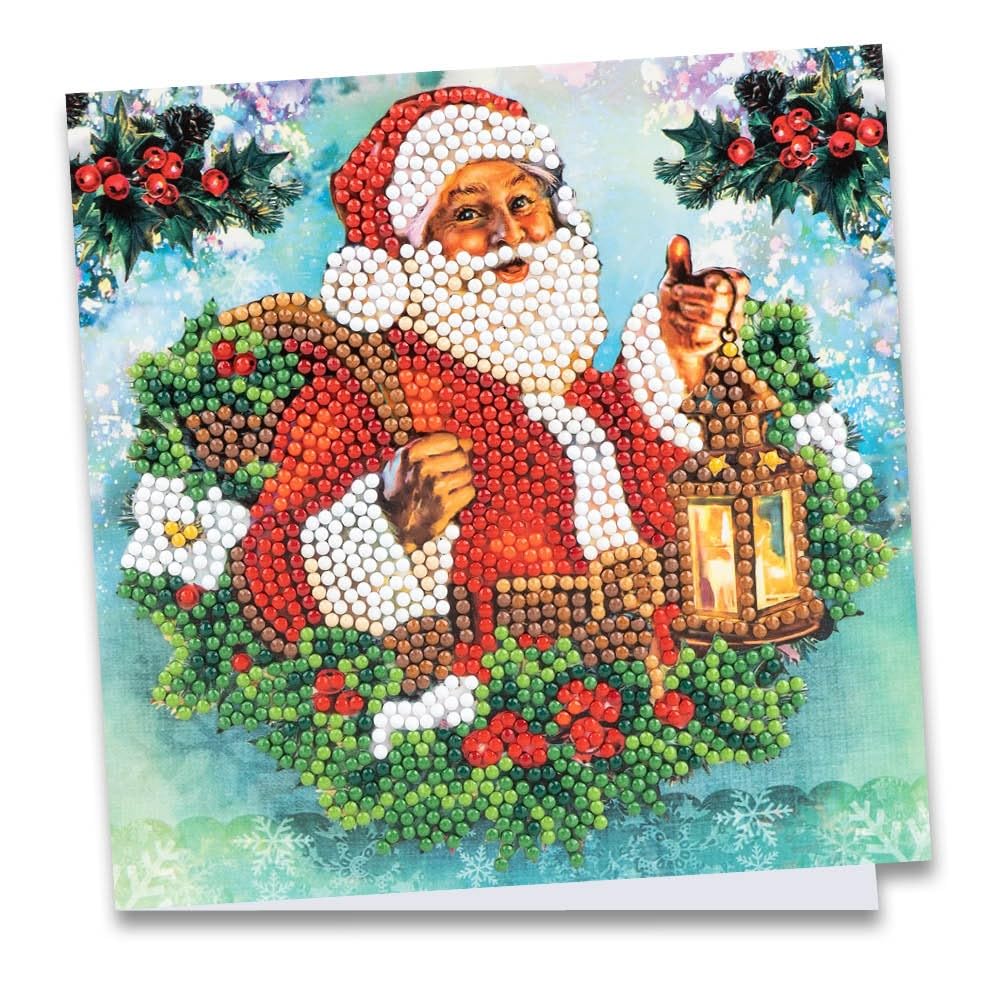 Ideen Mit Herz Merry Christmas Diamond Painting Greeting Card | 16 X 16 Cm | 370 Gsm | Includes Envelope & Tools (Merry Christmas)