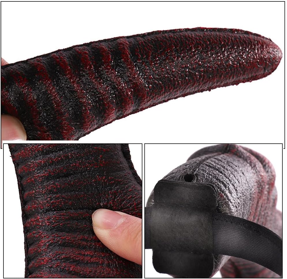 Beaupretty Devil Horns Headband Large Demon Horn Headband Halloween Gothic Headwear Cosplay Costume Hairband Large Horn Headpiece for Women Men - Image 4