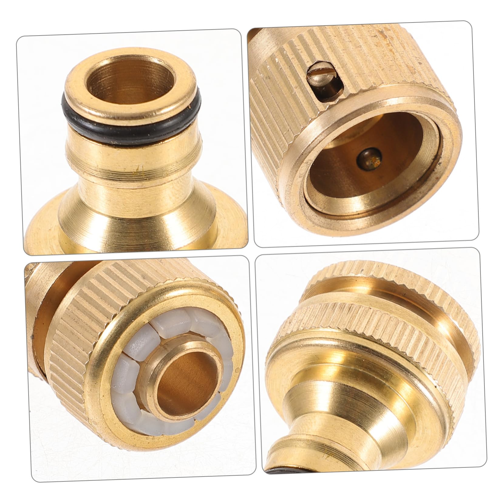 ABOOFAN 4 Paia Raccordo Rapido per Tubo da Giardino e Connettore per Facile Installazione e Manutenzione Adatto Irrigazione e Accessori per Giardino