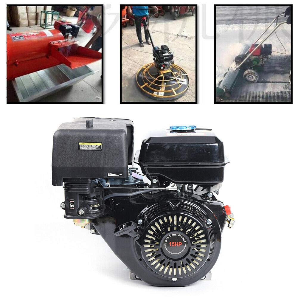 15 CV 420 CC 9 KW Moteur à essence Moteur à carte, 4 temps, monocylindre avec alarme d'huile