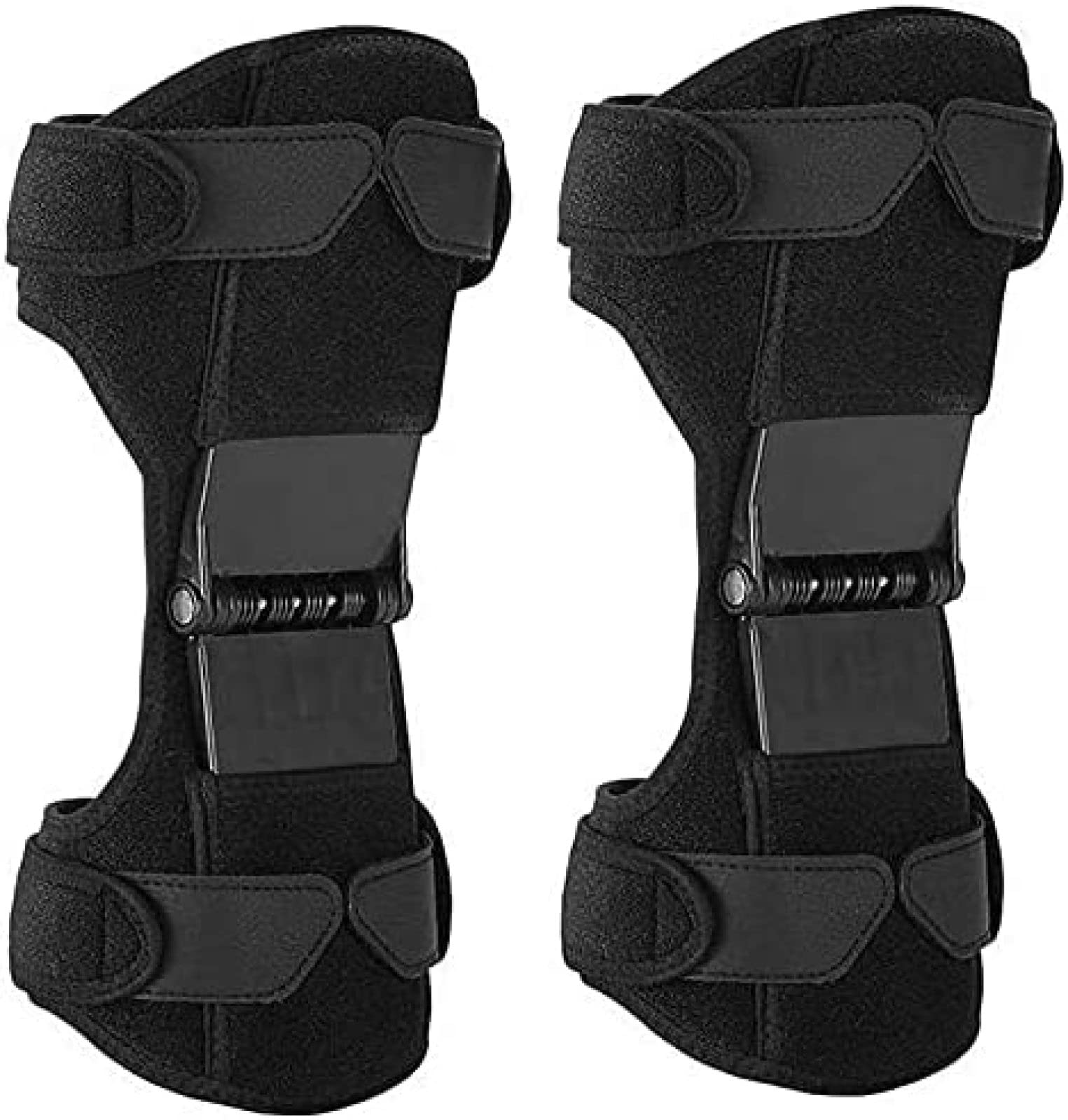 Rodillera para Sentadillas, 4 Soportes para articulaciones de Resorte, Potente Fuerza de Resorte de Rebote para osteoartritis de Rodilla, Escalada, Sentadillas, montañismo, Ejercicio, Talla