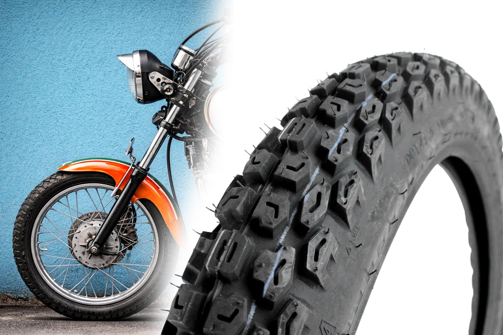 Reifen 2.75-18 Zoll K270 Straßenprofil, 42P 150Km/h, bis 150kg, 4PR TT für Moped Mofa Mokick Motorrad, hergestellt mit Kenda