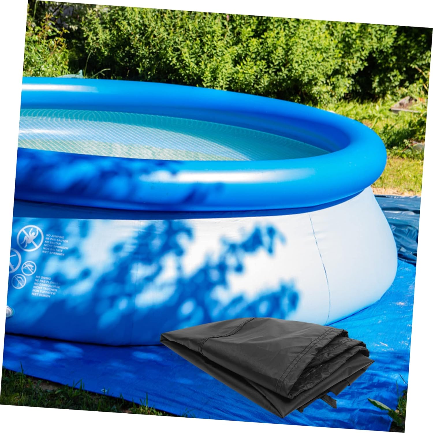 Trampoline Protective Cover Durable Weatherproof Cover for Inflatable Pools Trampolines Keeps Debris Out Essential Outdoor Accessory