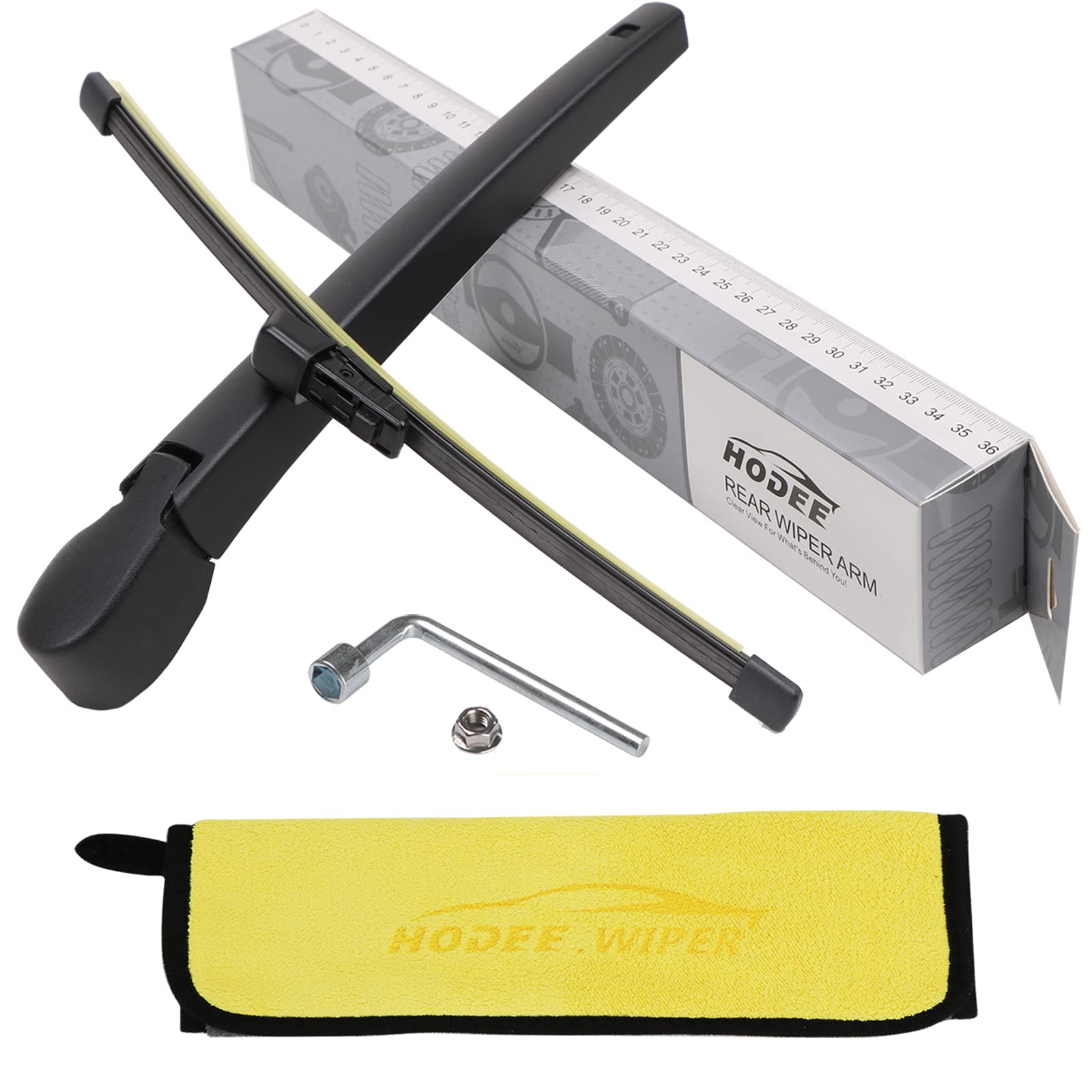 HODEE Rear Wiper Arm Blade Nut Set Replacement for VW Volkswagen Atlas 2017-2025,Back Windshield Wiper Assembly with Window Wiper Cap Cover