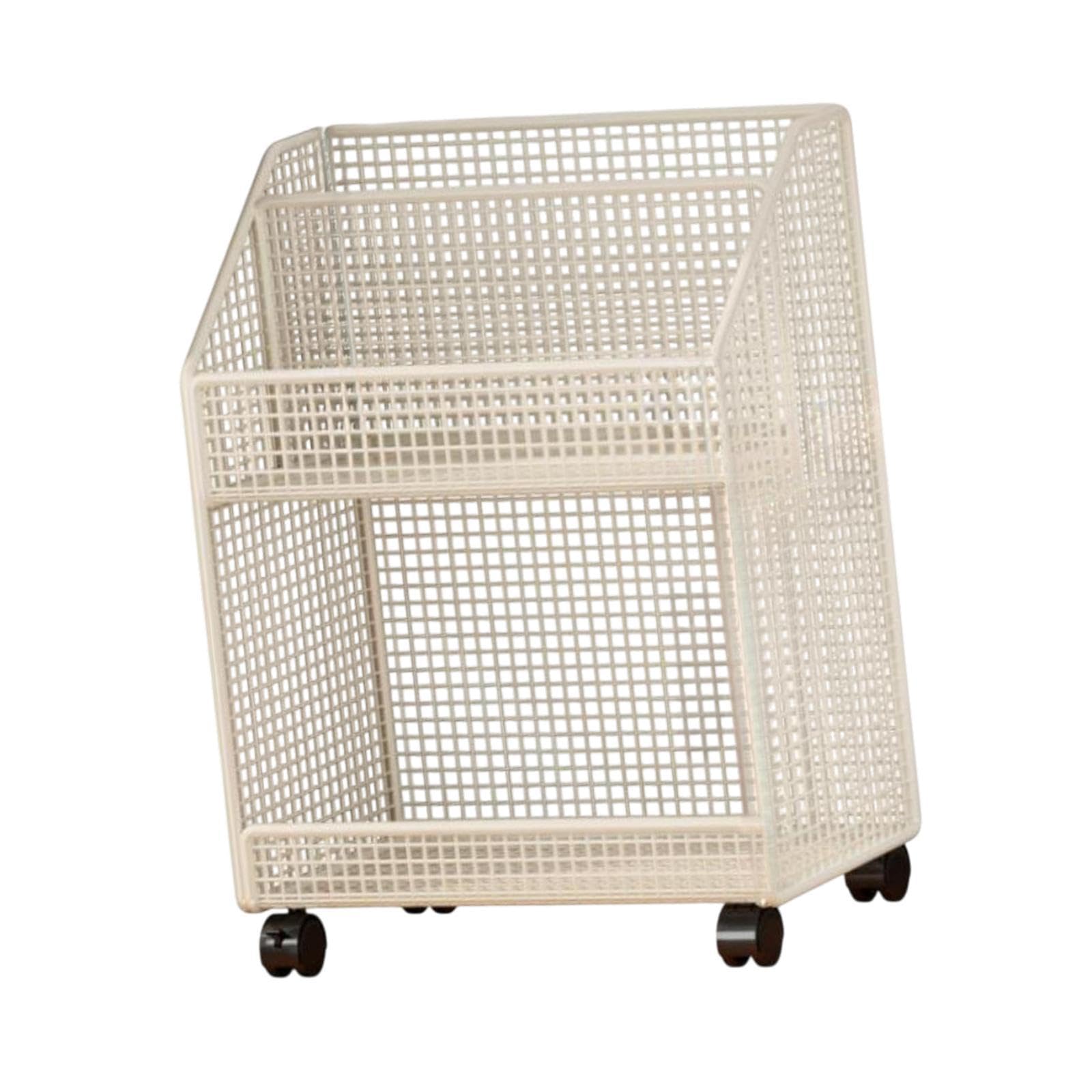 rockible Carrello Porta Libri con Ruote, Organizer per Documenti Sotto La Scrivania, Carrello Portaoggetti Multiuso, Libreria Mobile per Dormitorio, 2 Strati