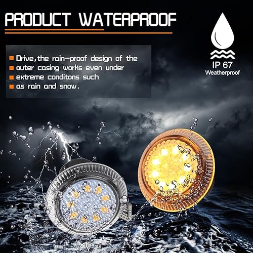 Miniatura 17 de Para Ford Transit Connect 2010, 2011, 2012, 2013, 2014, 2015, 2016, 2017, 2018, 2019, 2020, 2021, Ford Transit Connect Side Fender Marker Repeater