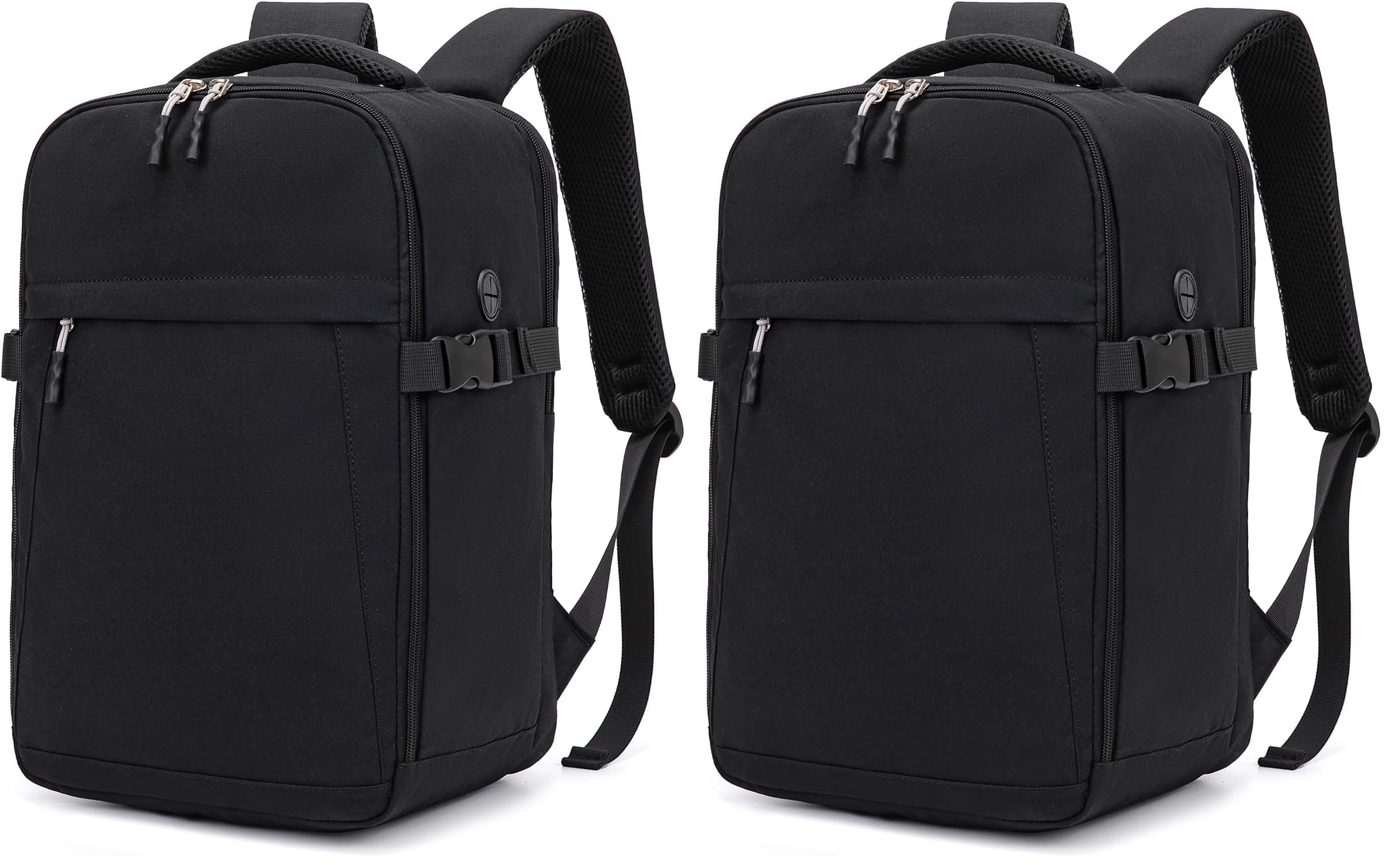 Xkdoai Handgepäck 40x20x25 für Ryanair, Flugzeug Reiserucksack Cabin Luggage Underseat Carry On Reisetasche Backpack Cabin Bag Travel Backpack (Packung mit 2)