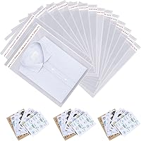 Vista 1 de 300 bolsas de celofán resellables transparentes grandes de 9 x 12 pulgadas para productos de embalaje, bolsas de regalo de plástico autosellantes