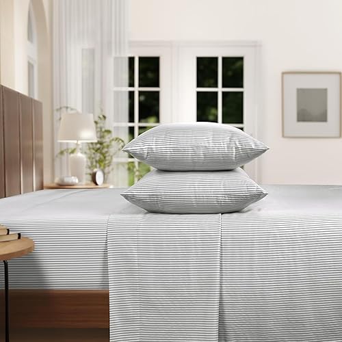 Miniatura 2 de Izod Sateen Silky - Juego de sábanas de 4 piezas tamaño King, bolsillos profundos, se adapta a hasta 17 pulgadas, juego de sábanas suaves y sedosas