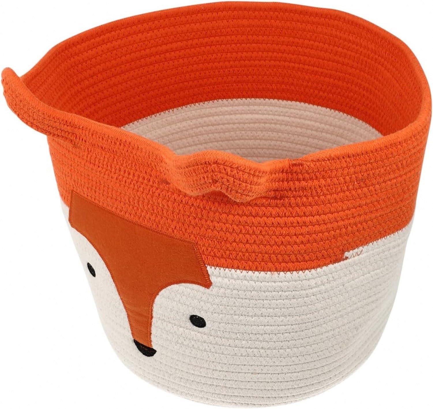 Cesta de Almacenamiento de Tela Diseño Zorro para Juguetes