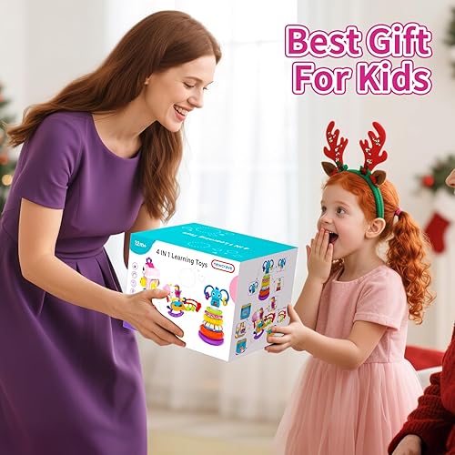 Miniatura 9 de Juguetes 4 en 1 para bebés de 12 a 18 meses, juguetes para niños de 1 año.