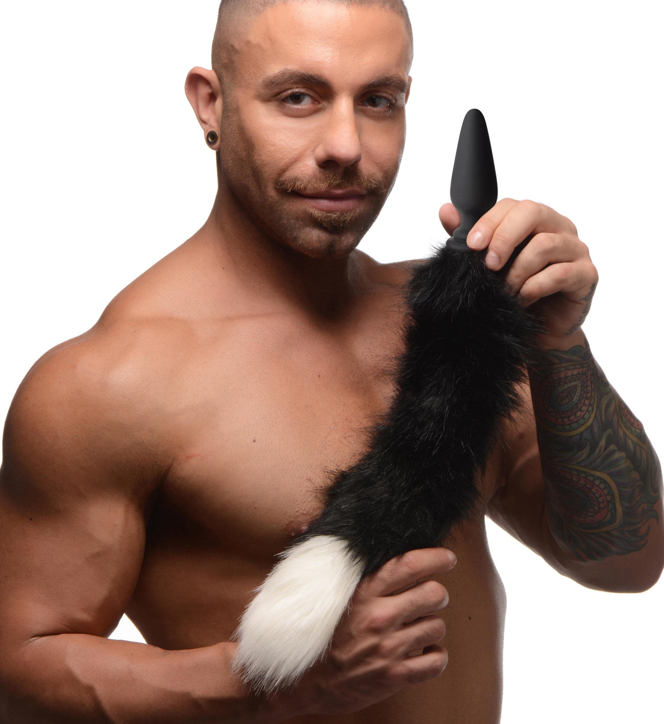 Amazon.com: Tailz Snap-On Large Vibrating Anal Plug with Remote  Silicone Butt  Plug with Interchangeable Faux Fur Fox & Bunny Tails  Waterproof &  Rechargeable for Role-Play : Health & Household