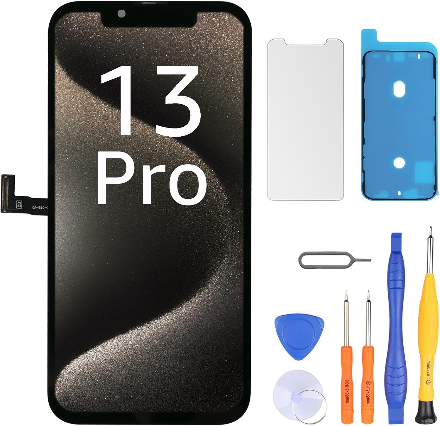 LL TRADER Display für iPhone 13 Pro LCD 6.1" Bildschirm Ersatz FHD Touchscreen 3D Touch Digitizer Rahmen Montage und Reparaturkits 2026