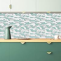 Vista 2 de STICKGOO Azulejos Despegar y Pegar para Salpicadero de Cocina, 12"×12" Azulejos Adhesivos para Salpicadero, Azulejos Autoadhesivos para Salpicadero