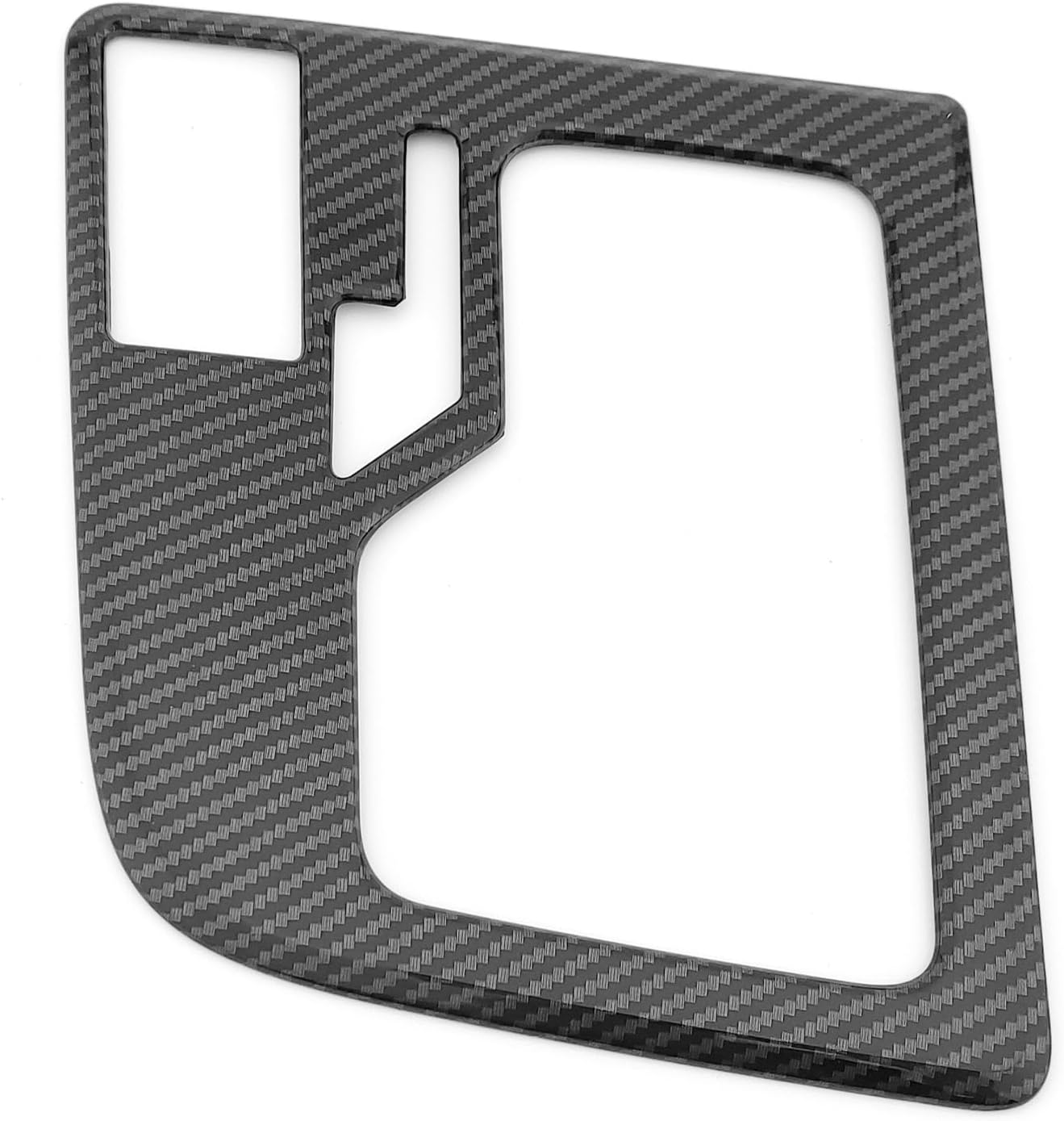 Carbon Fiber Style ABS Car Central Gear Shift Panel Water Cup Holder Cover Trim Molding Protective Sticker Compatible with Hyundai Elantra CN7 N Line Accessories