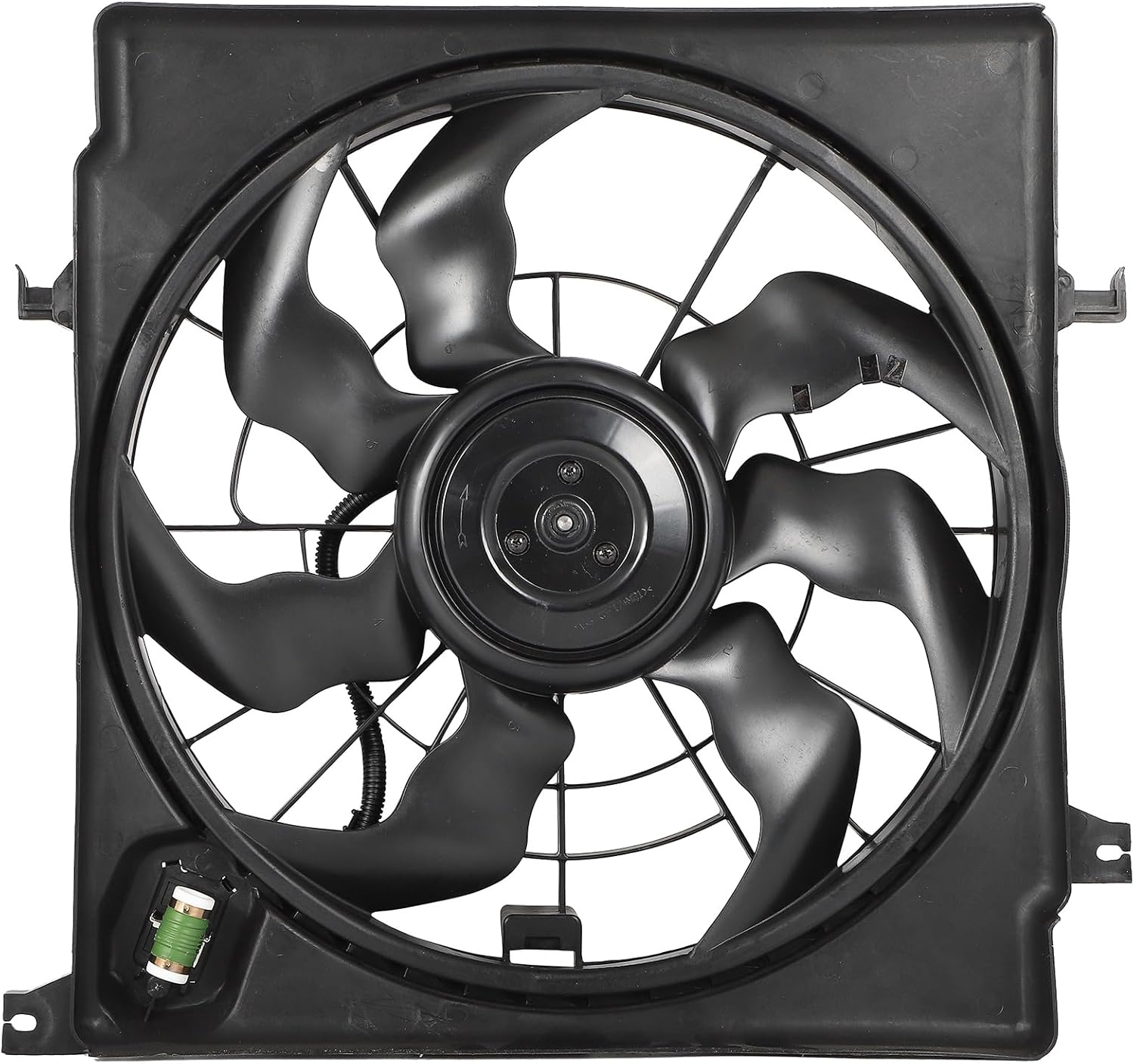 SCITOO Engine Cooling Fan Assembly Compatible with 2014 for Hyundai for Sonata 2.0L 2014-2015 for Kia for Optima 2.0L; Replace 623110