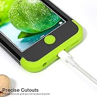 Vista 9 de IDweel Funda rígida para iPod Touch con 2 protectores de pantalla, 3 en 1, funda rígida de policarbonato + silicona a prueba de golpes para niños