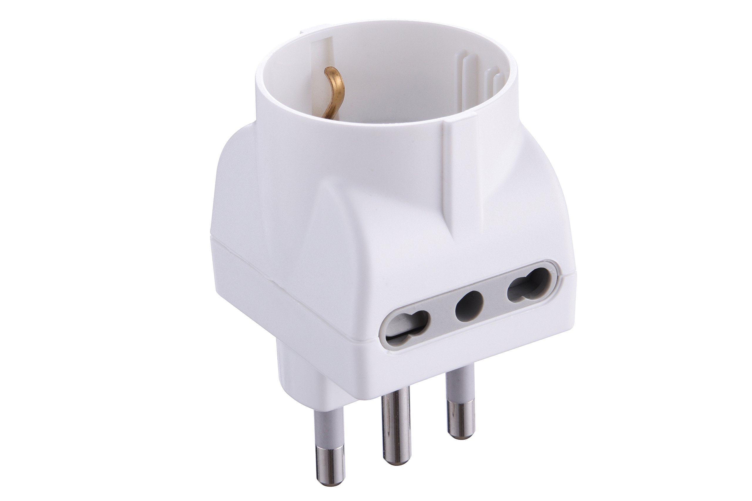 Electraline 92345 Adattatore, Bianco, Confezione da 25