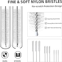 Vista 7 de 9-Piece Straw Cleaner Brush Kit - for Stanley Mug 40, 30, 20 oz, (3-Size) Extra Long Pipe Cleaners, Straw Cleaning Brush for Tumbler, Sippy Cup