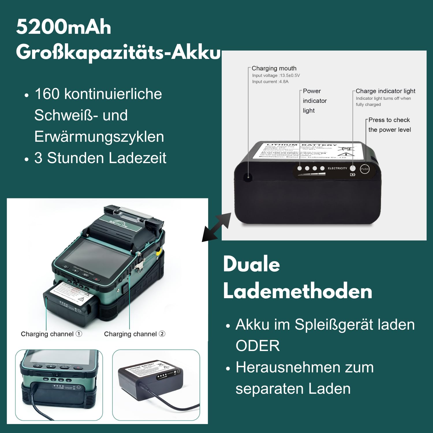 Neues Modell AI-6A+ Fusion Splicer Glasfaser Spleißgerät Automatisches LWL Fusionsspleißgerät-Kit Kernausrichtung mit 6 Motoren 8s Spleißen 18s Aufheizen
