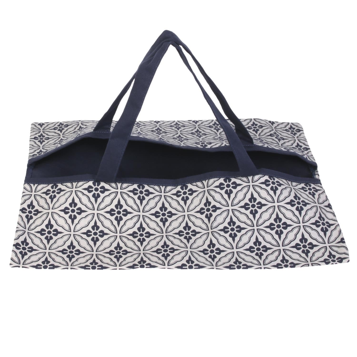 Sac De Transport Pour Tartes Et Gâteaux - 42 Cm - Coton Bleu - Pratique Et Léger