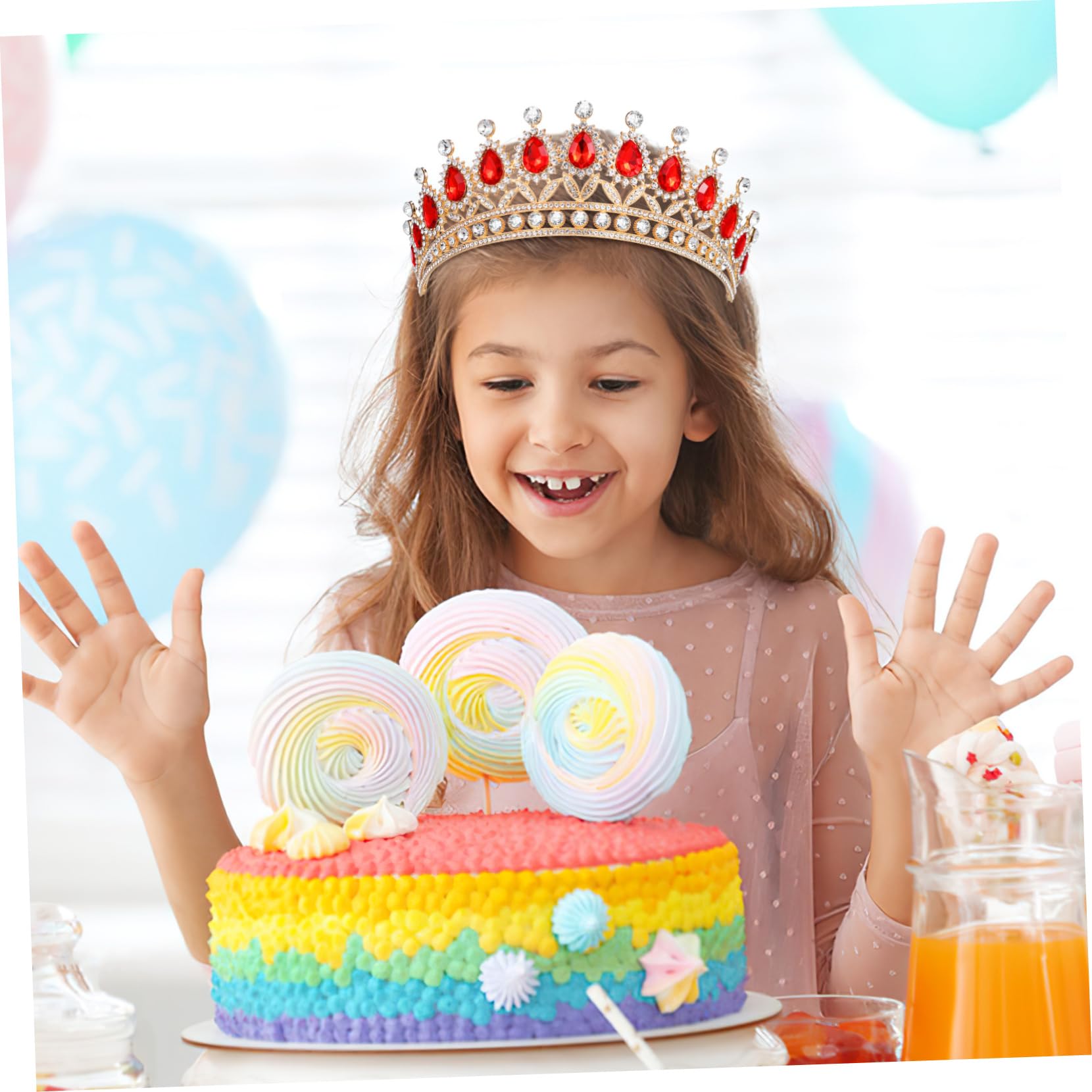 Healeved 2piezas De Raso Diamantes De Imitación Para Bodas y Fiestas Diadema Elegante Diseño De Para Novias y Niñas Accesorio De Joyería Para Celebraciones Especiales