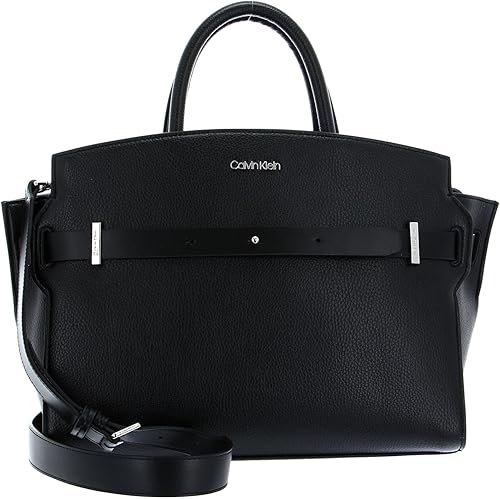 Calvin Klein Code Tote - Bolso mediano (talla única), color negro