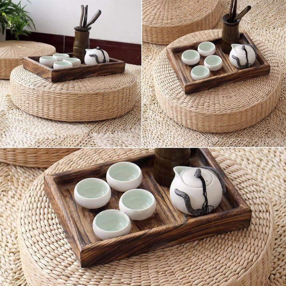 Cuscino tatami tessuto in paglia per sedia, tappeto erboso, tappetino da yoga, zen, fatto a mano, per giardino, sala da pranzo, soggiorno, decorazione per la casa