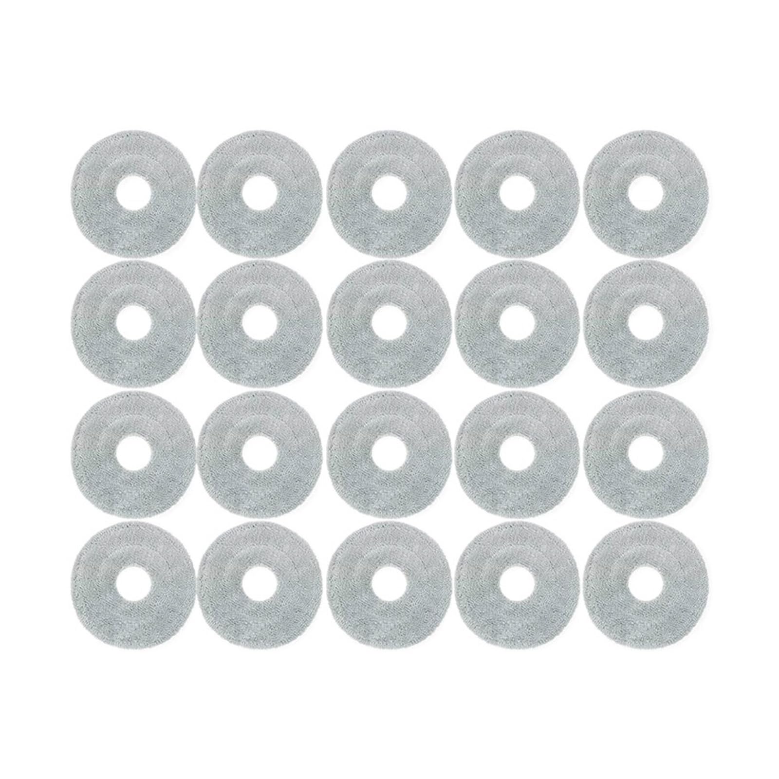 PORRSYDCD Main Brush Side Brush Hepa Filter Mop Rag Cloth Replacement Spare Parts，Compatible With Xiaomi S10+ / S10 Plus Robot Vacuum Accessories(20 Mop Cloths)