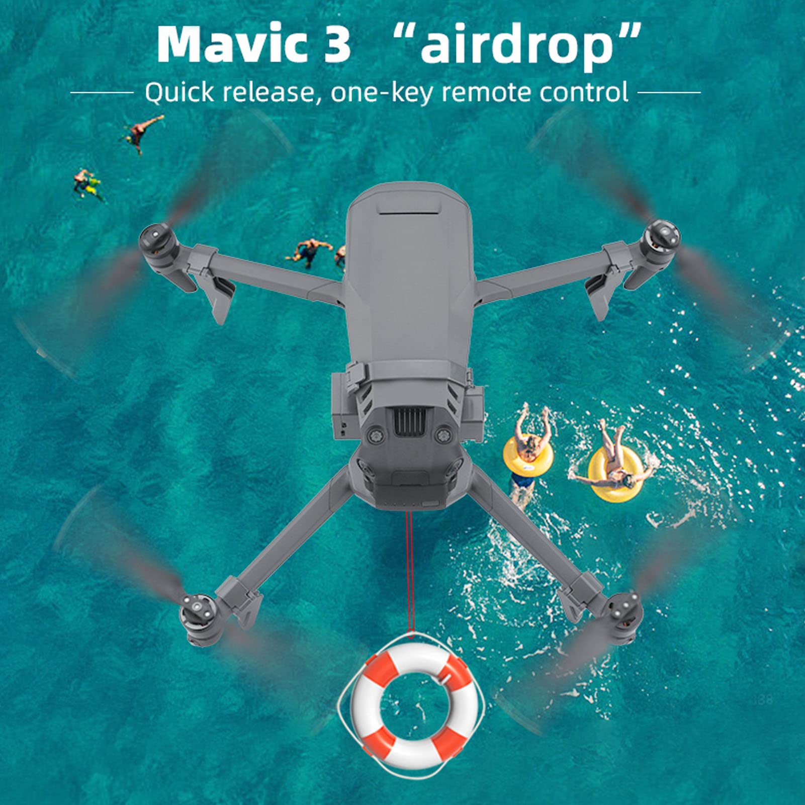 Naroote Airdrop para 3 con Material ABS Duradero Control Remoto Dispositivo de Entrega de Propuestas de Boda Adecuado para Entrega de Regalos
