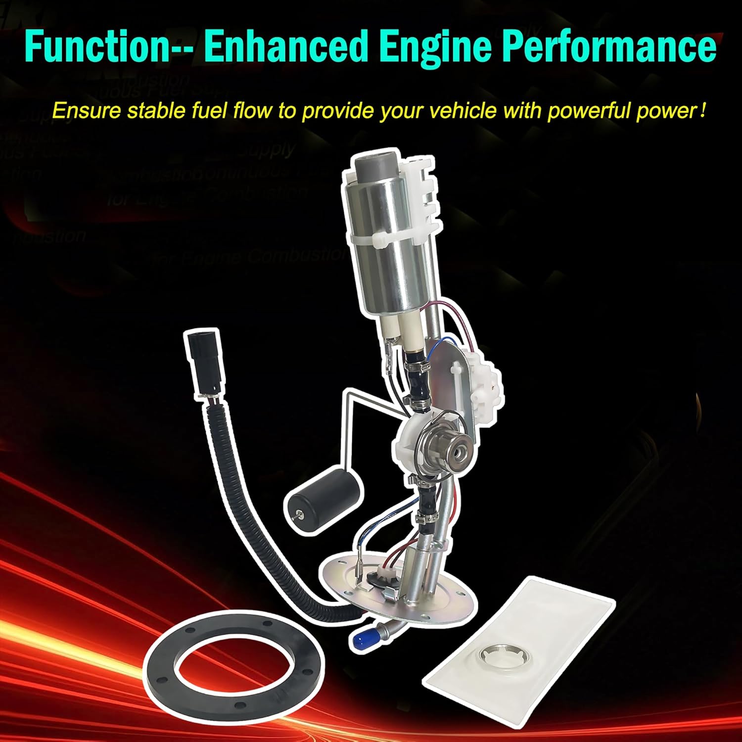 EFI Fuel Pump Assembly Fits Polaris Sportsman 700 X2 800 EFI 4X4 ATV 47-1048 Complete Fuel Pump Module 5-Bolt, Sportsman X2 500 2006, 47-1048-BNM, 471048, 2520496 2520776 2520311 2005 2006 2007 2008 - Image 6