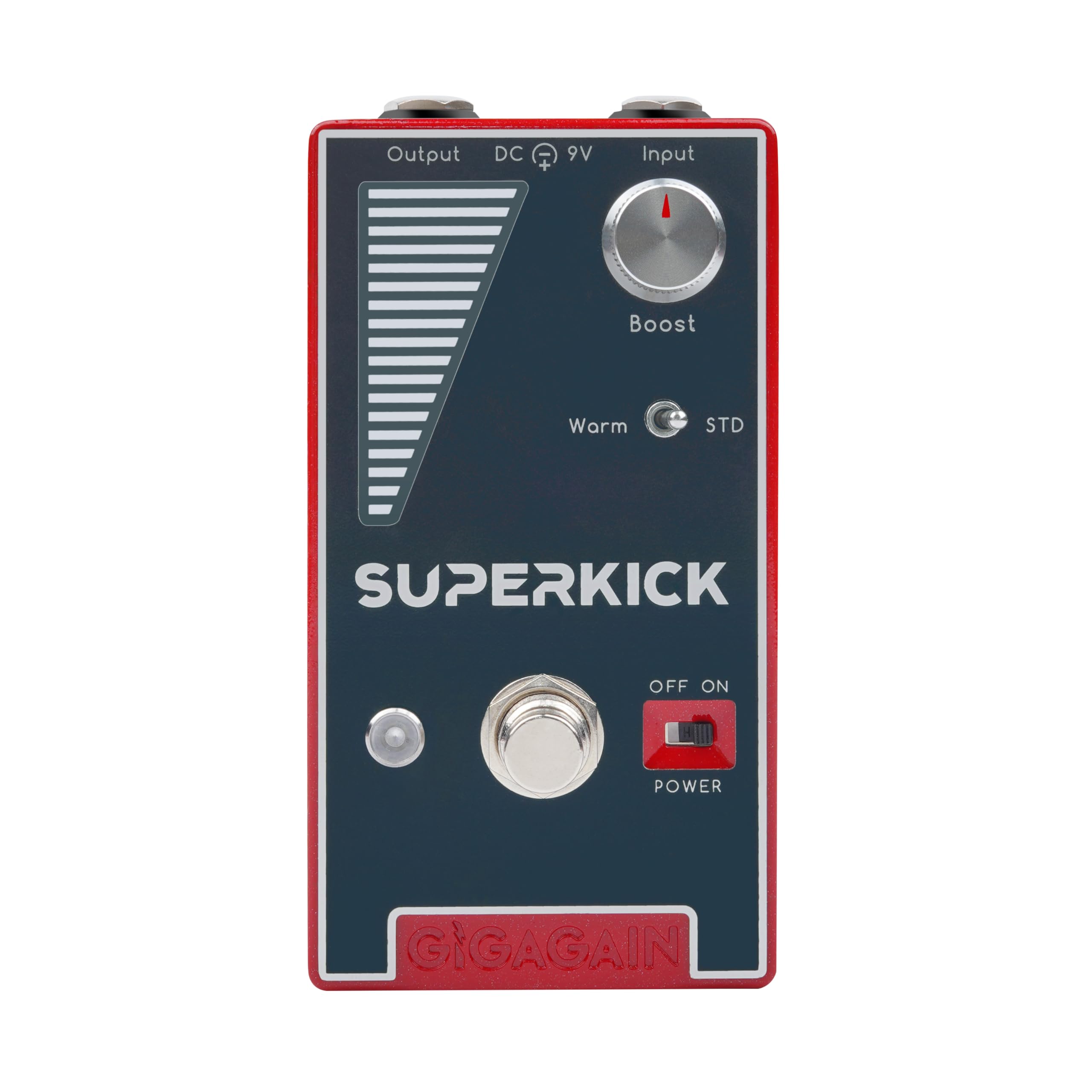 GP01 Superkick Booster gitarowy – Clean Boost & Overdrive, przezroczysty dźwięk, dynamiczna reakcja, True Bypass, kompaktowy metalowy do gitary elektrycznej