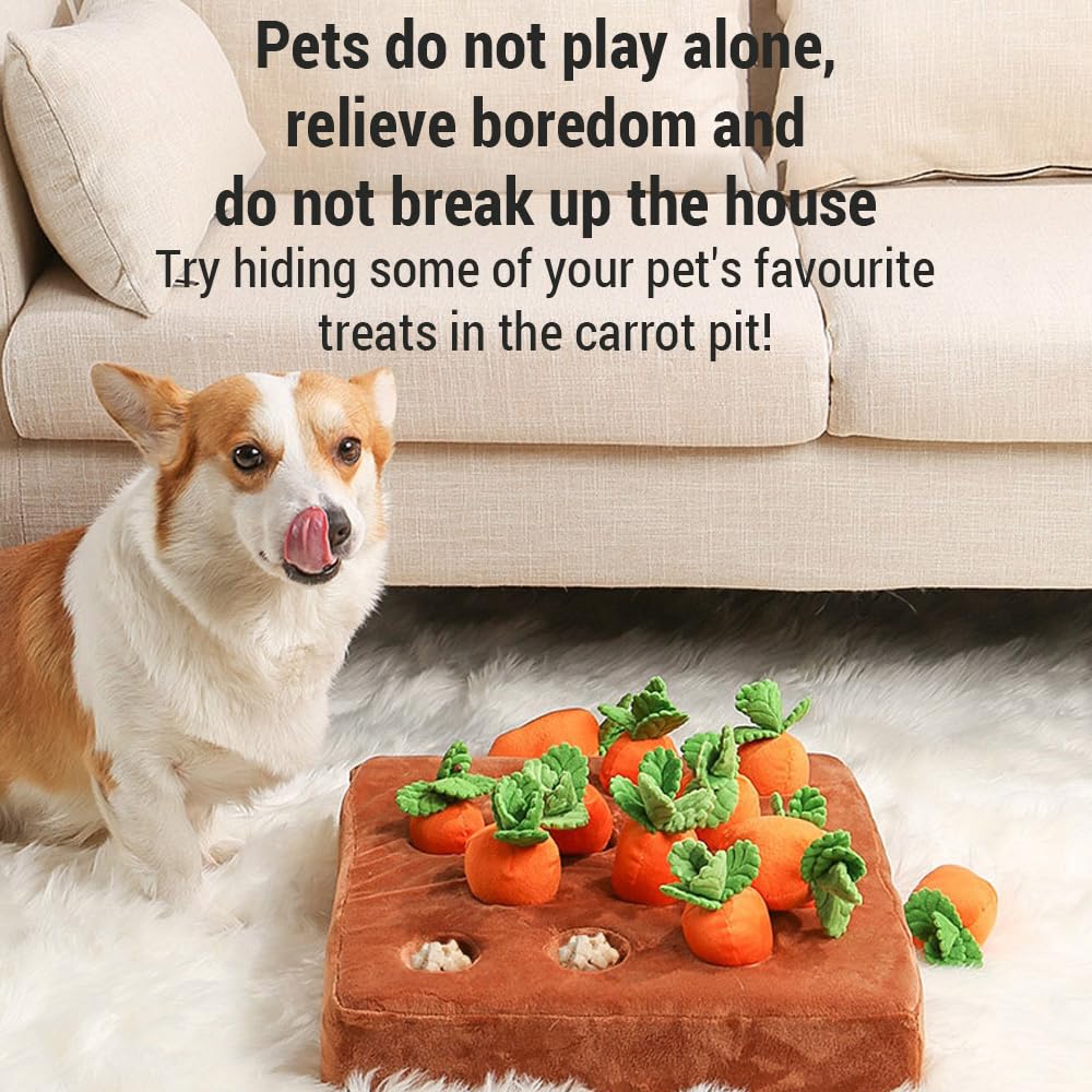 Sonew Giocattolo intelligente per cani, carota, giocattolo interattivo, giocattolo per cani e gatti