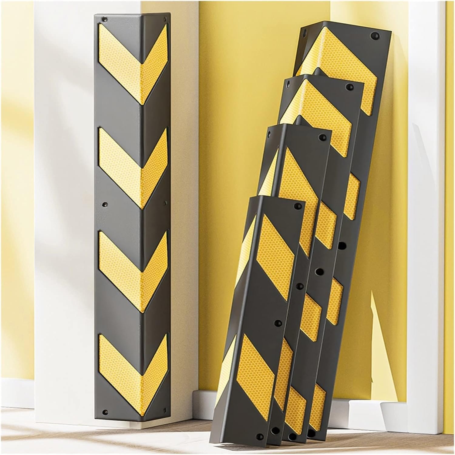 Accessories Rubber Corner Guards Wall Corner Guard for Parking Garages Rubber Column L-Shape Corner Guard 1cm Thick(15pcs-120cm)