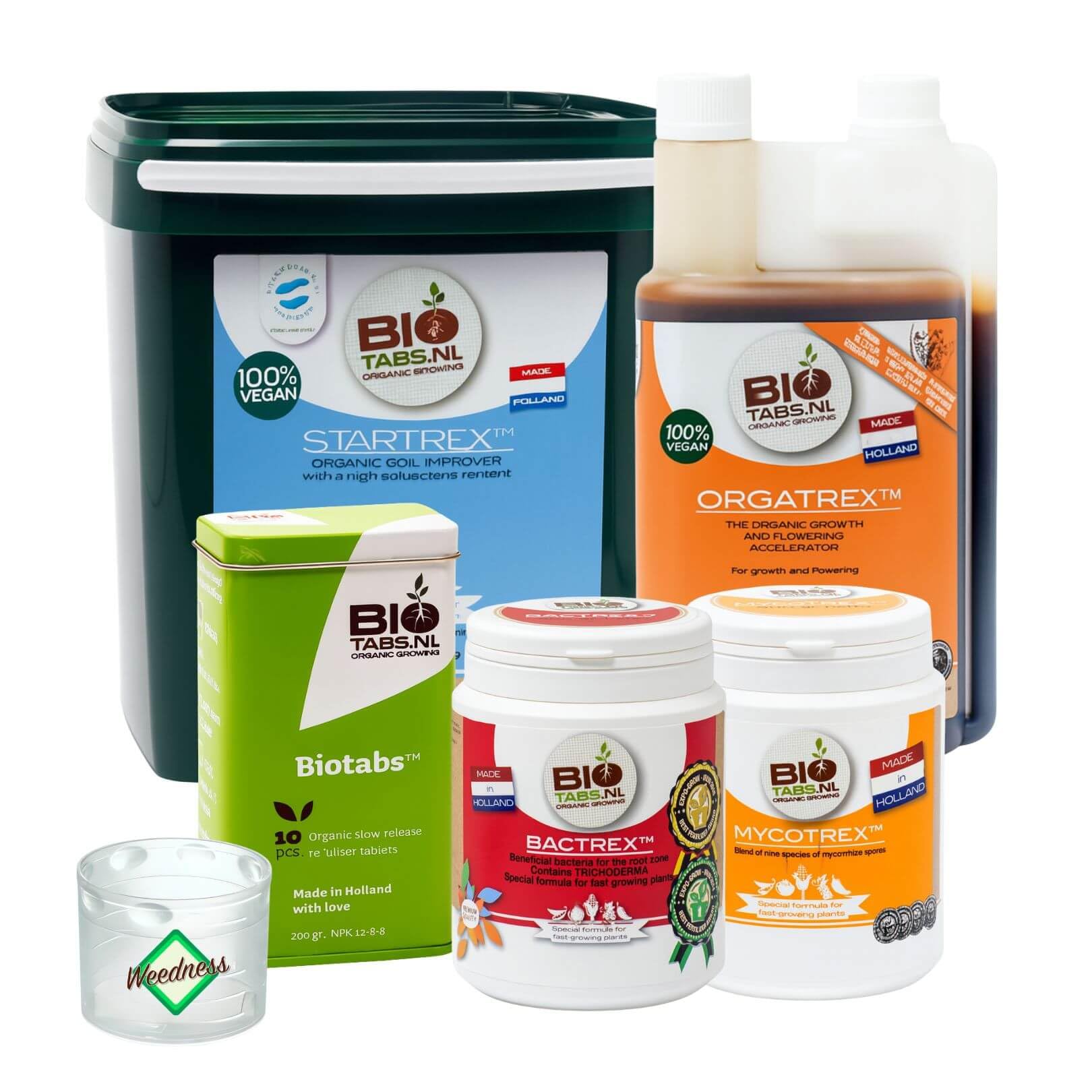 Weedness BioTabs Starterpack Big Set - Naturdünger Grow Flüssig Bio Orchideen Bonsai Organische Dünger Kit