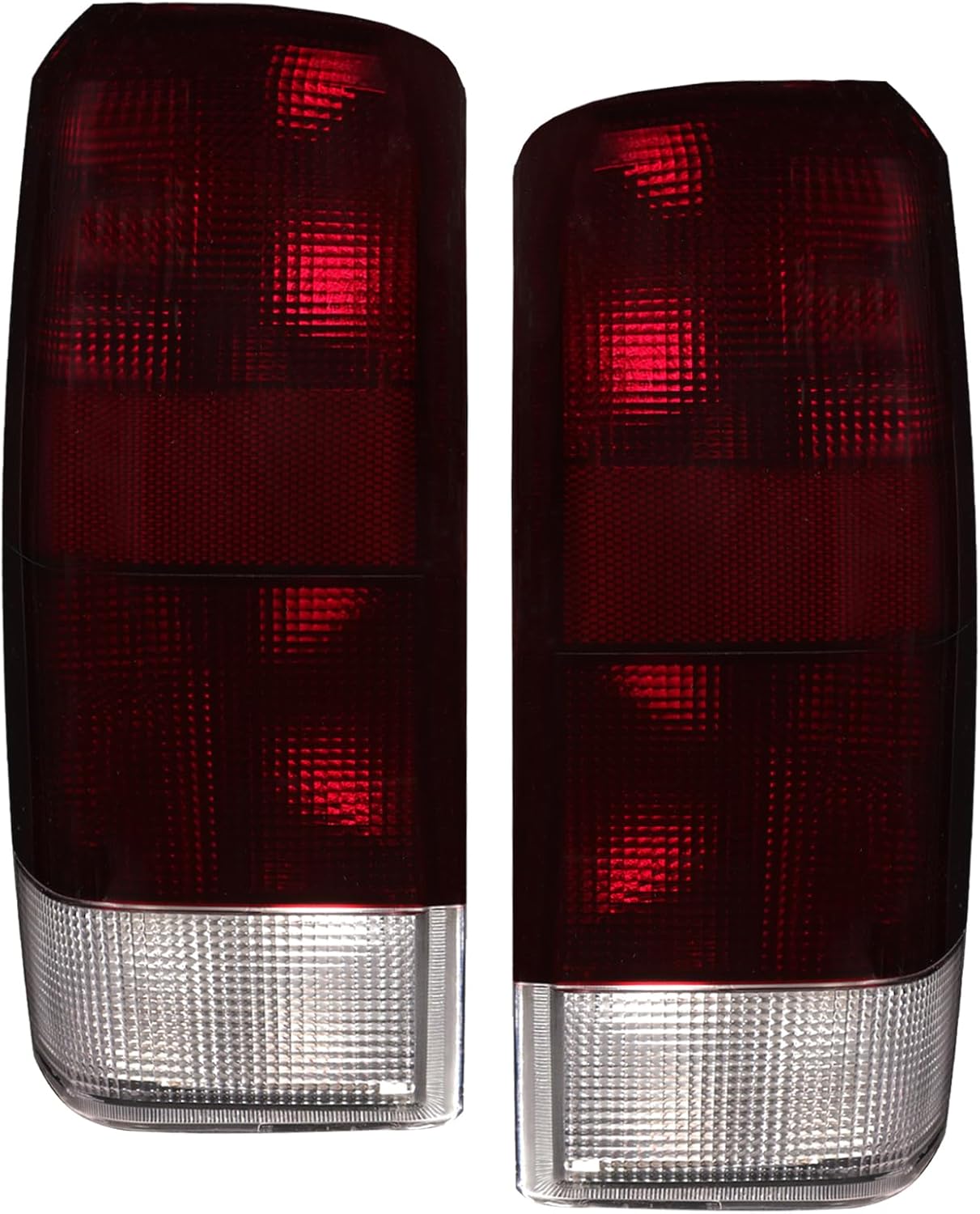 Boine Tail Light Compatible With 1997 1998 1999 2000 2001 Jeep Cherokee Limited SE Sport XJ XJ Chassis Driver and Passenger Side Rear Light Brake Lamps 4897398AA 4897399AA (Red & Black)