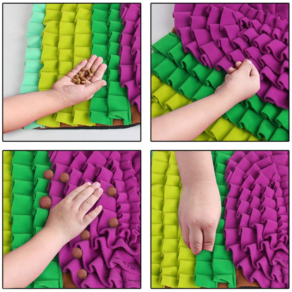 Pet Dog Snuffle Mat Naso Odore Intelligenza Allenamento Coperta Sniffing Pad Alimentazione Lenta Ciotola Dispenser di Cibo Tappeto Alleviare Lo Stress Lavabile Antiscivolo Puzzle Giocattoli