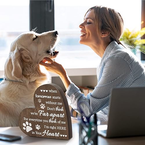 Miniatura 6 de Maitys Regalos conmemorativos para mascotas, recuerdo de duelo por pérdida de perro, gato, condolencia, regalos de condolencia, letrero de madera