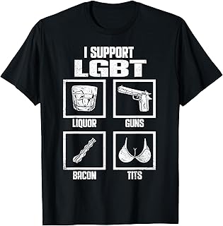 Funny I Support LGBT Bisexual Transgender Lesbian Gay Pride T-Shirt