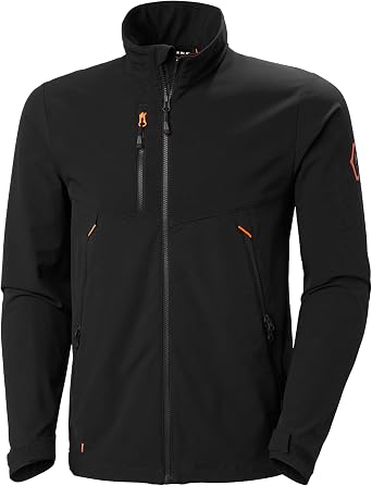 Helly-Hansen Mens Chelsea Evolution BRZ Jacket - Softshell Coat with Adjustable Cuffs, Reflective Details, and YKK Zippers