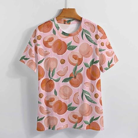 Amazon.com: Stylish Hand Painting Peach Summer Women's