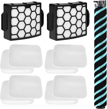 LA802 Brush Roller & Filter Replacement for shark LA802 LA742 | Detect Pro Lift-Away Duo Clean Upright Vacuum, 1 Brush Roller + 2 Filter + 4 Foam and Felt Filters