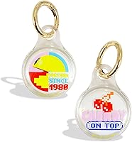 Vista 7 de Sonix Fundas para Apple AirTags con llavero, Cb + Hk y sus amigos