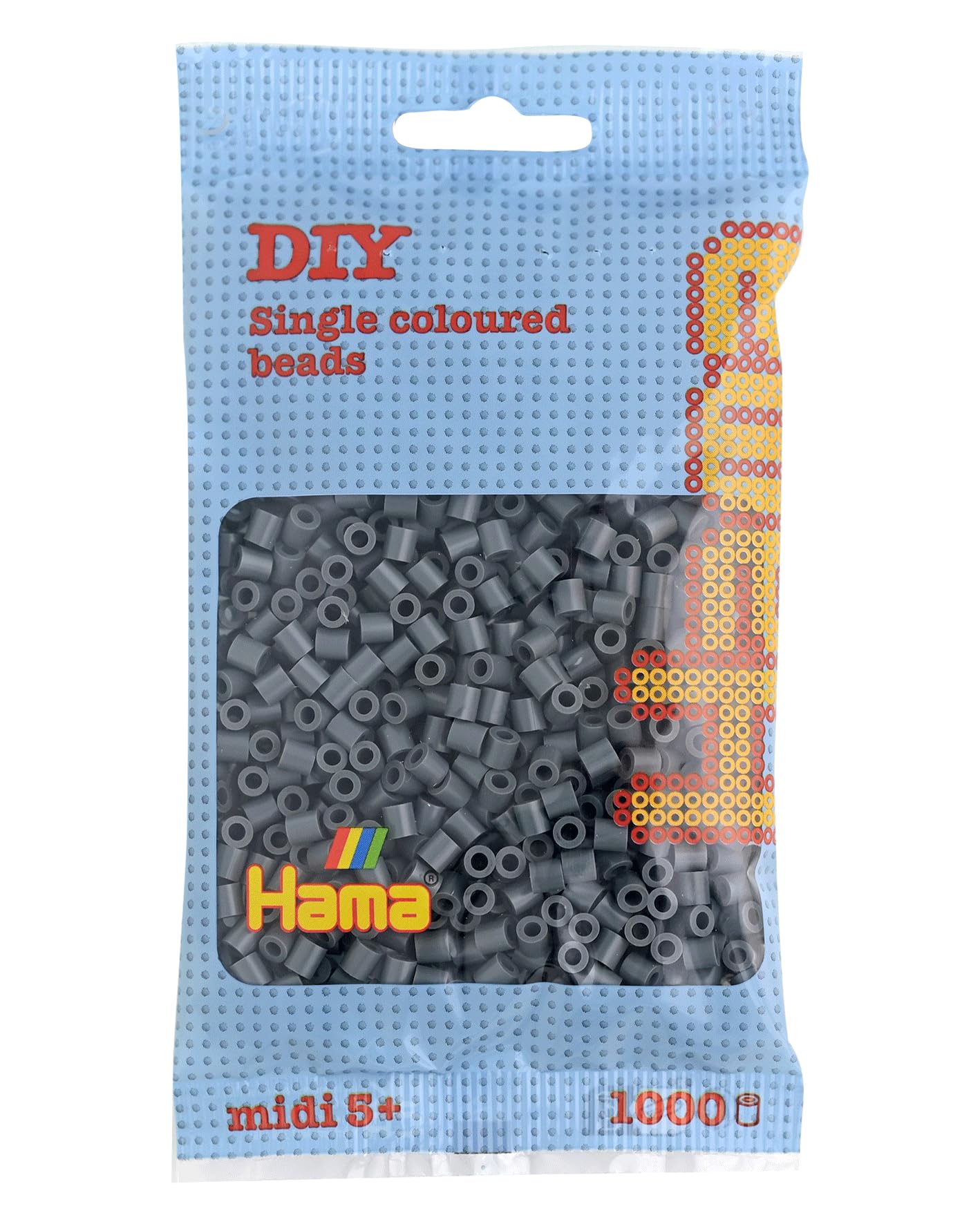HAMA Bolsa de perlas | Aprox. 1000 cuentas midi fusibles para manualidades y mosaicos | Perlas de fusión para niños creativos 5+ | Juego de arte y decoración | Light Blue — view 45